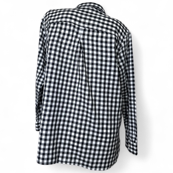 OLD NAVY 'The Classic' with "Love" on Pocket Gingham Women's Button Down sz XLTG - Picture 3 of 10